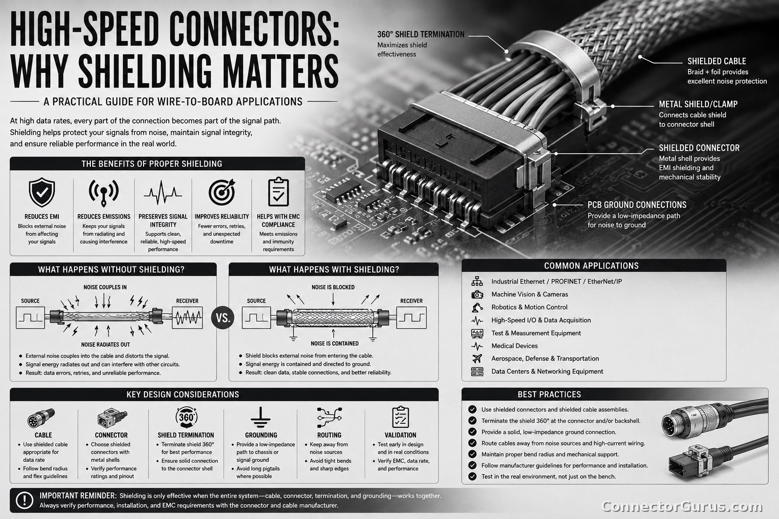 High-Speed Connectors: Why Shielding Matters